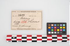 Etikett zu Bronzeknotenarmreif (NHMW-PRAE-026184)